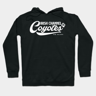 Irish Channel Coyote in White Hoodie